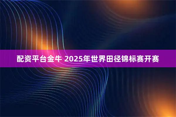 配资平台金牛 2025年世界田径锦标赛开赛